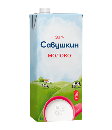 Малако «Савушкін» ультрапастэрызаванае