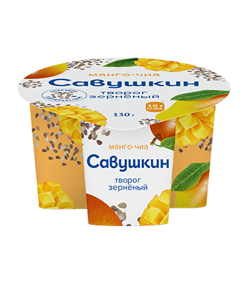 Cottage cheese "Savushkin" with fruit and berry filling