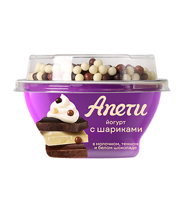 Thick yogurt "Apeti with crumbly filler