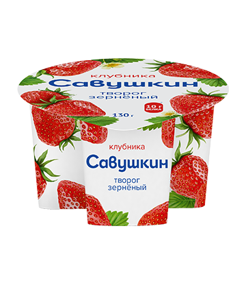Cottage cheese "Savushkin" with fruit and berry filling