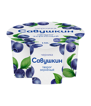 Cottage cheese  "Savushkin" with fruit and berry filling
