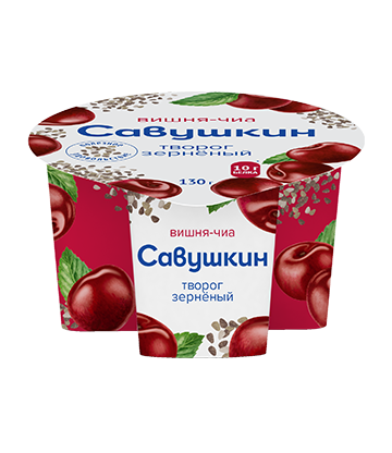 Cottage cheese "Savushkin" with fruit and berry filling