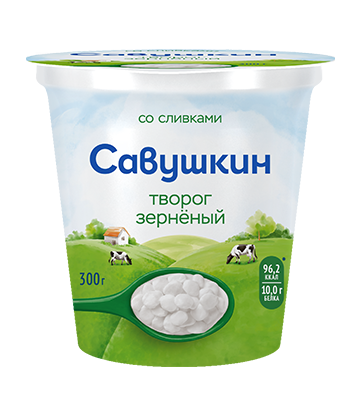 Cottage cheese  "Savushkin" with cream