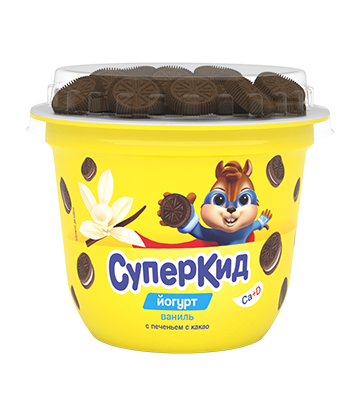Thick yogurt "Superkid" with filler